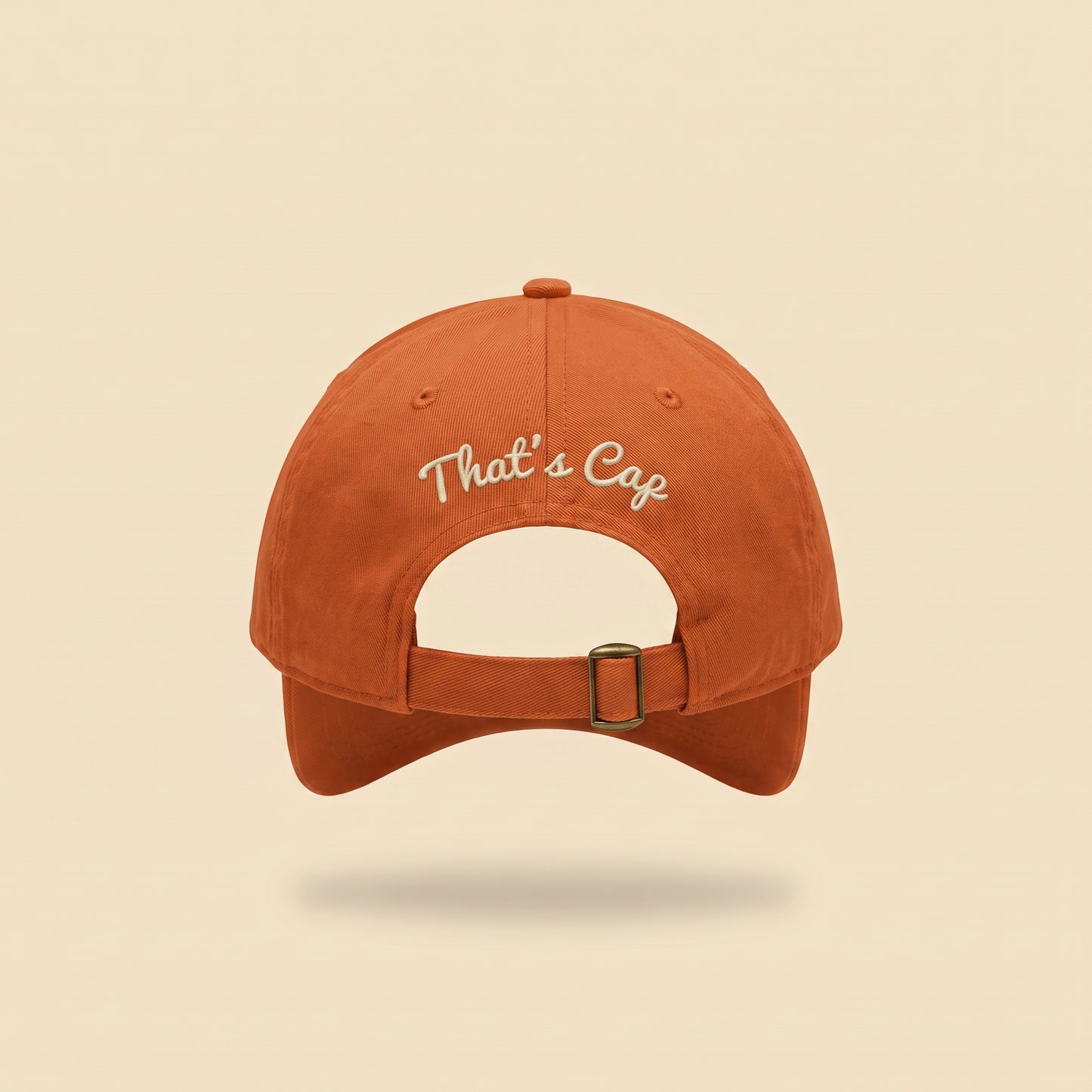 monkey dad cap, back with That's Cap script