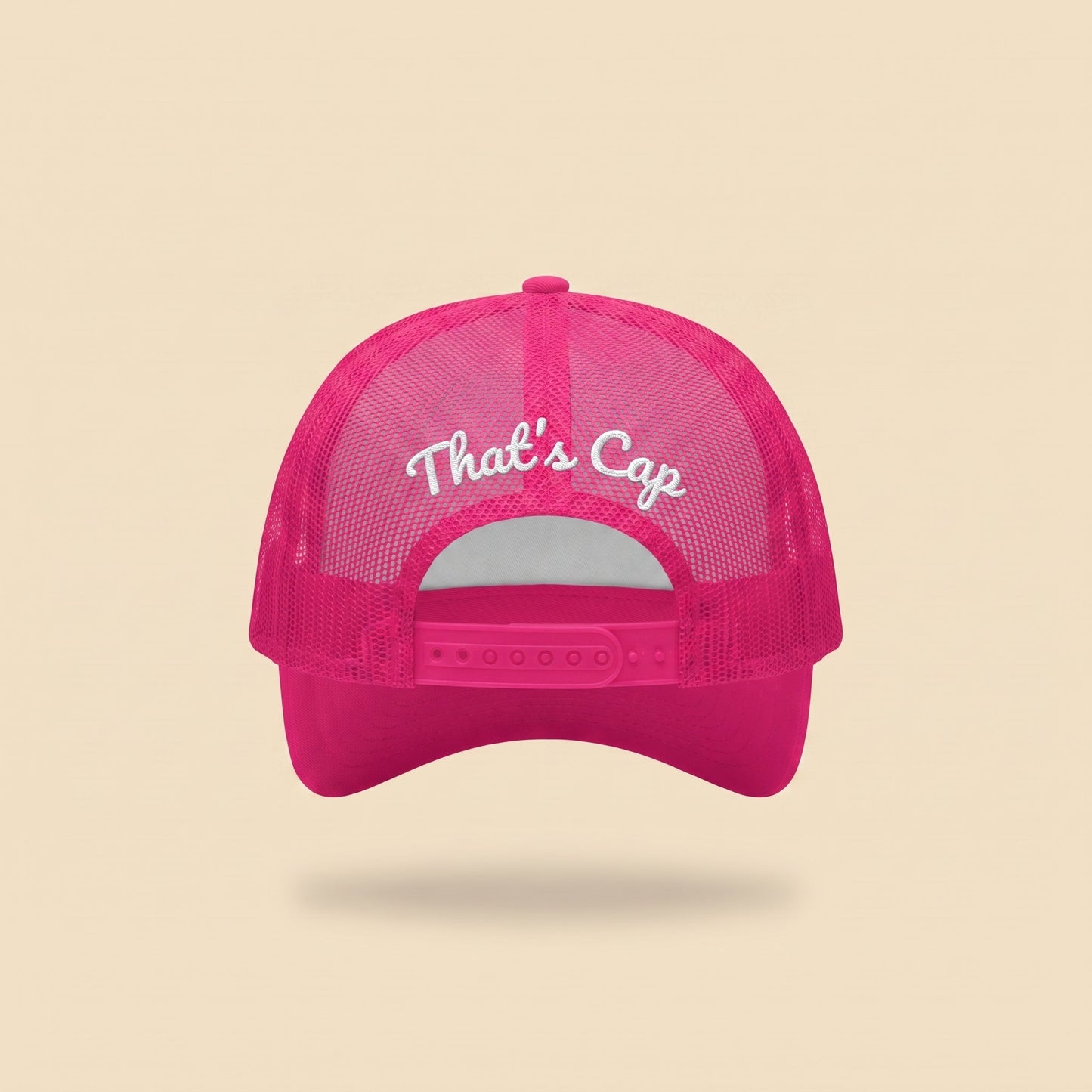 CERTIFIED BADDIE trucker cap, back with That's Cap script