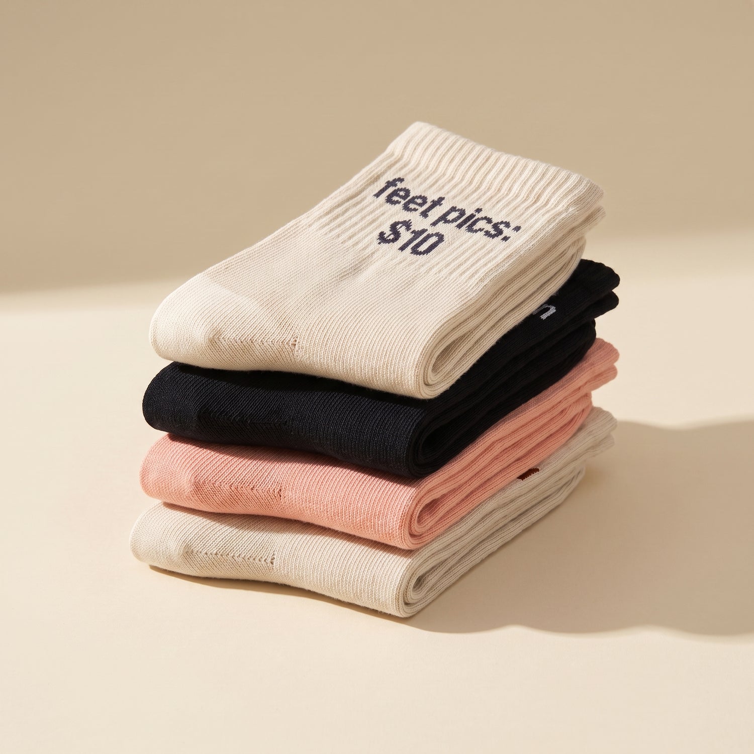 That's Cap short socks pile