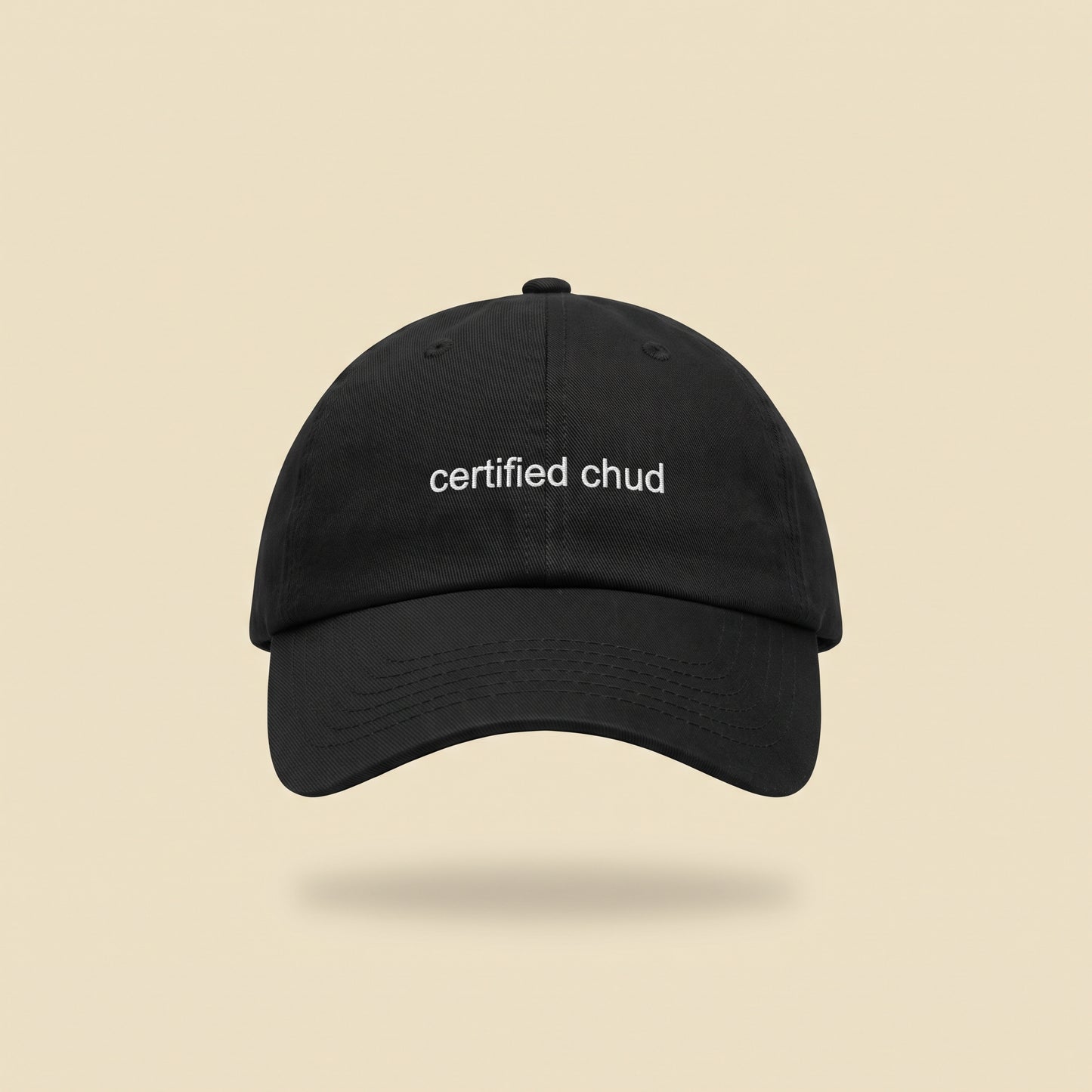 certified chud dad cap, front