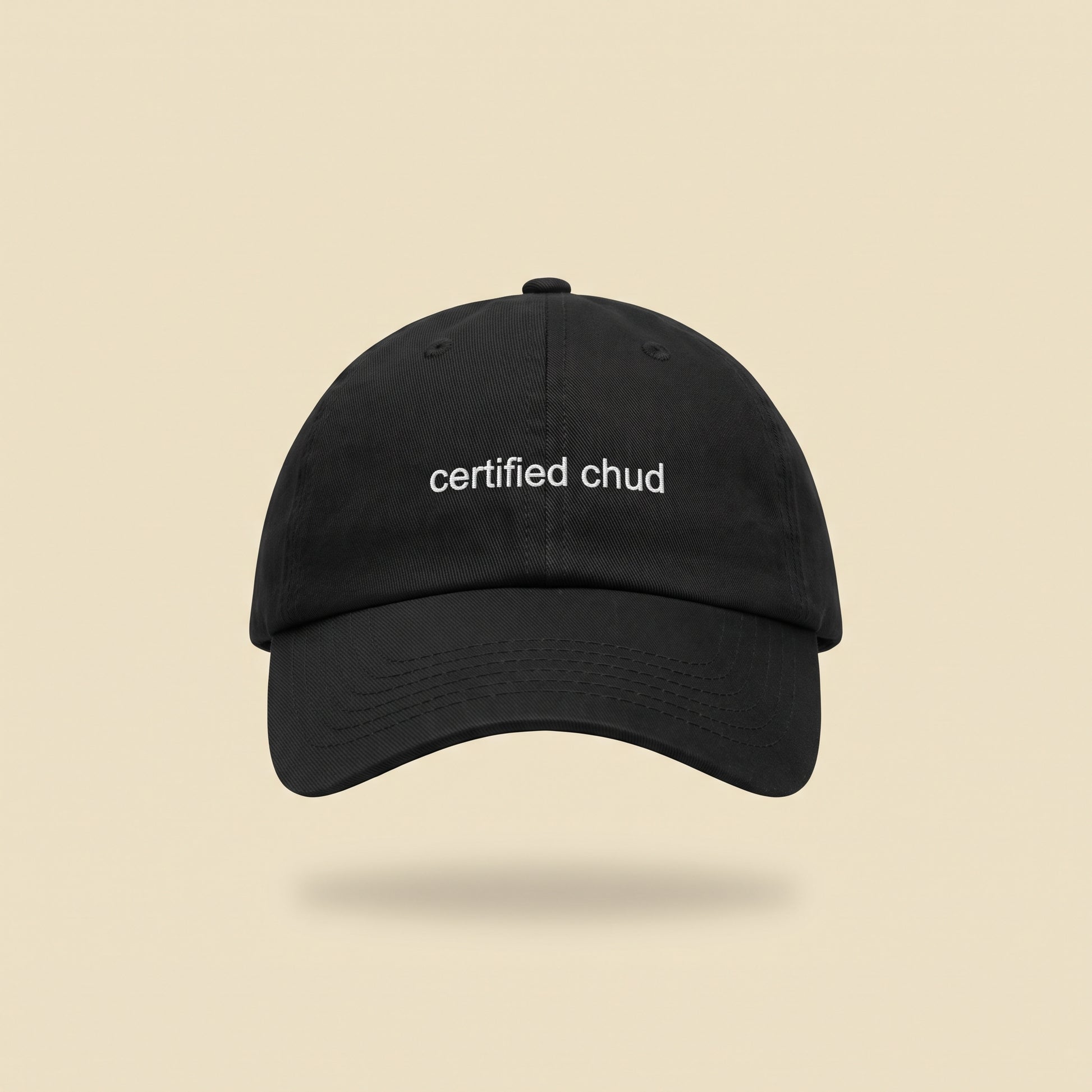 certified chud dad cap, front