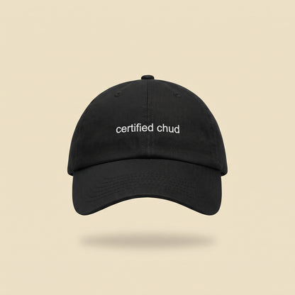 certified chud dad cap, front
