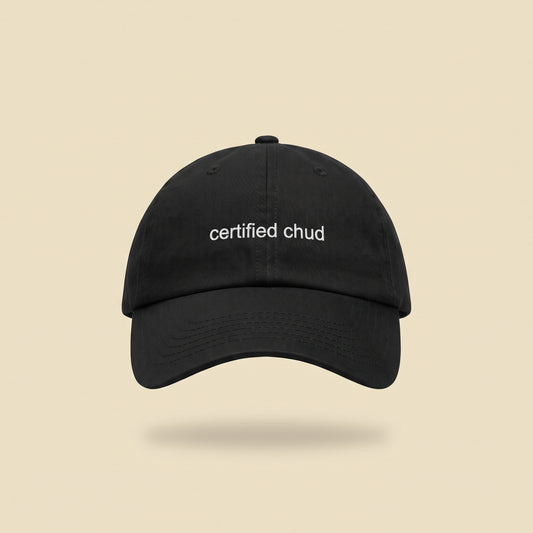 certified chud dad cap, front