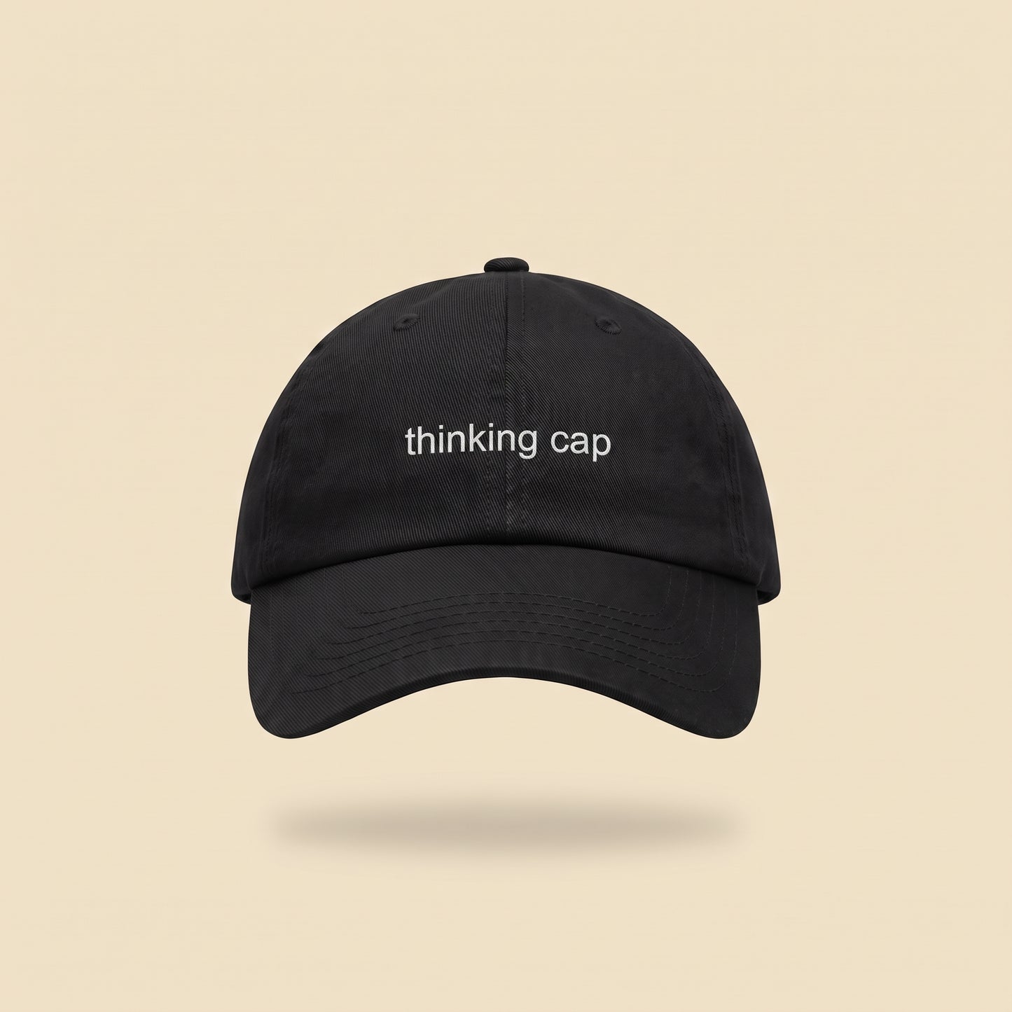 thinking cap dad cap, front