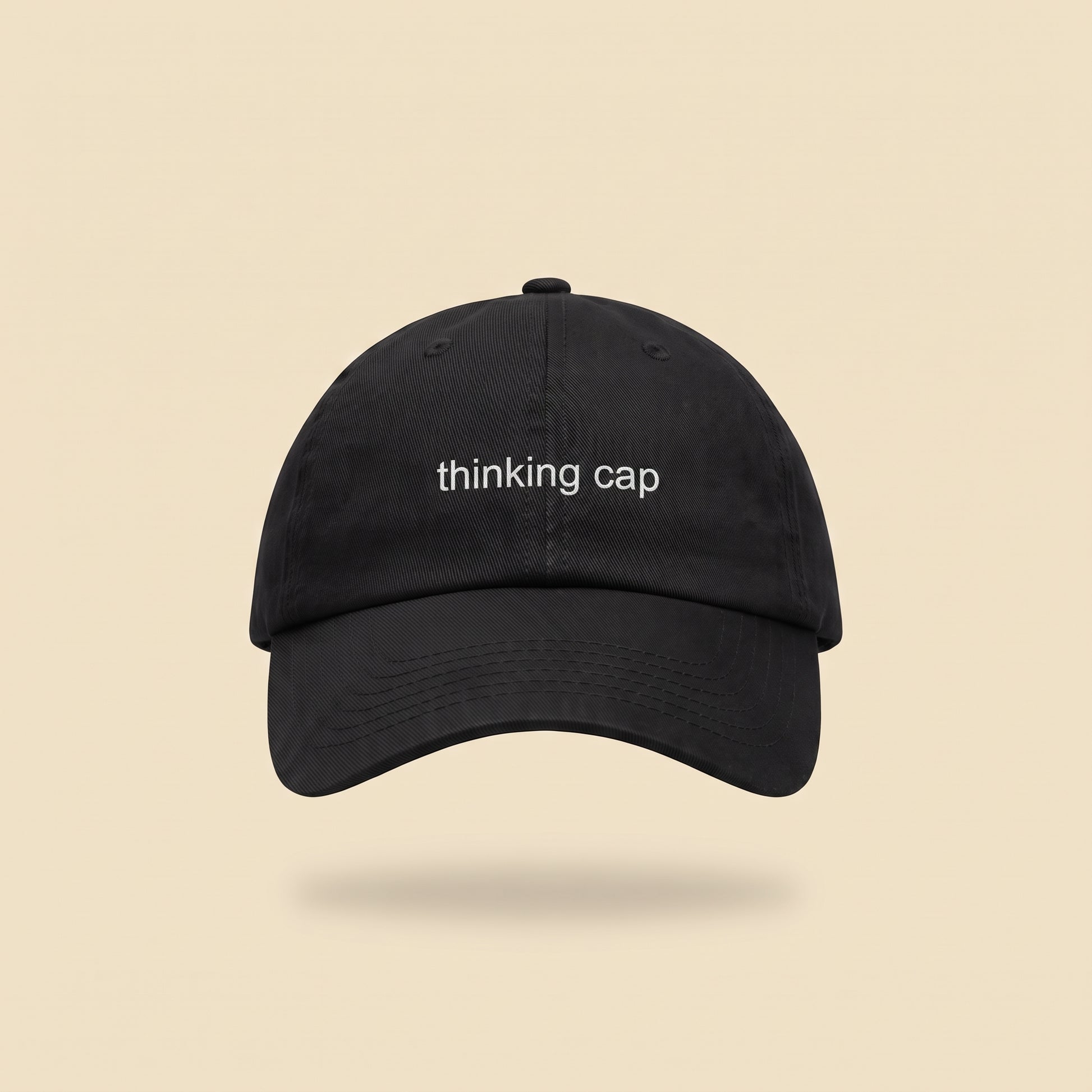 thinking cap dad cap, front