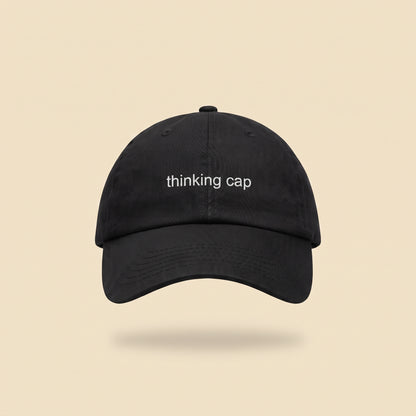 thinking cap dad cap, front