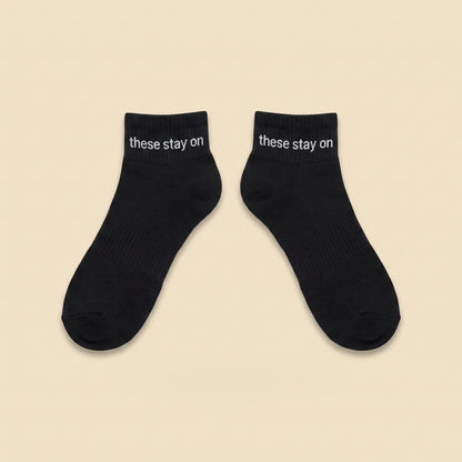 these stay on socks, flat lay pair
