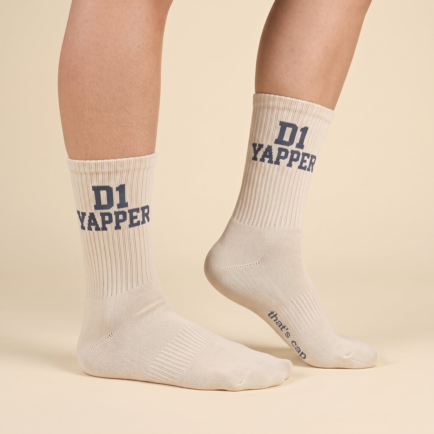 D1 YAPPER crew socks, worn