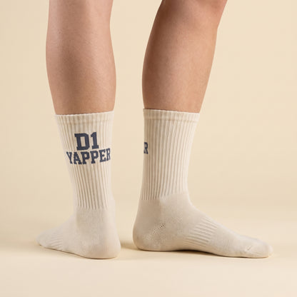 D1 YAPPER crew socks, worn