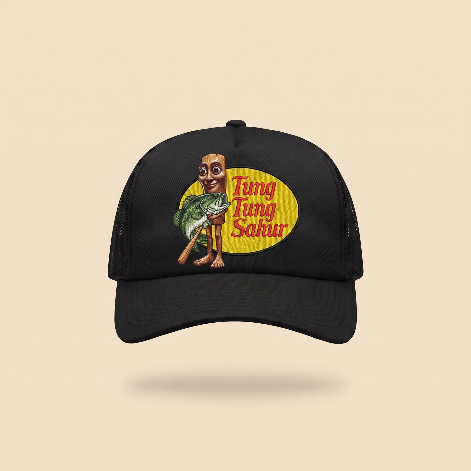 Tung Tung Sahur trucker cap, front