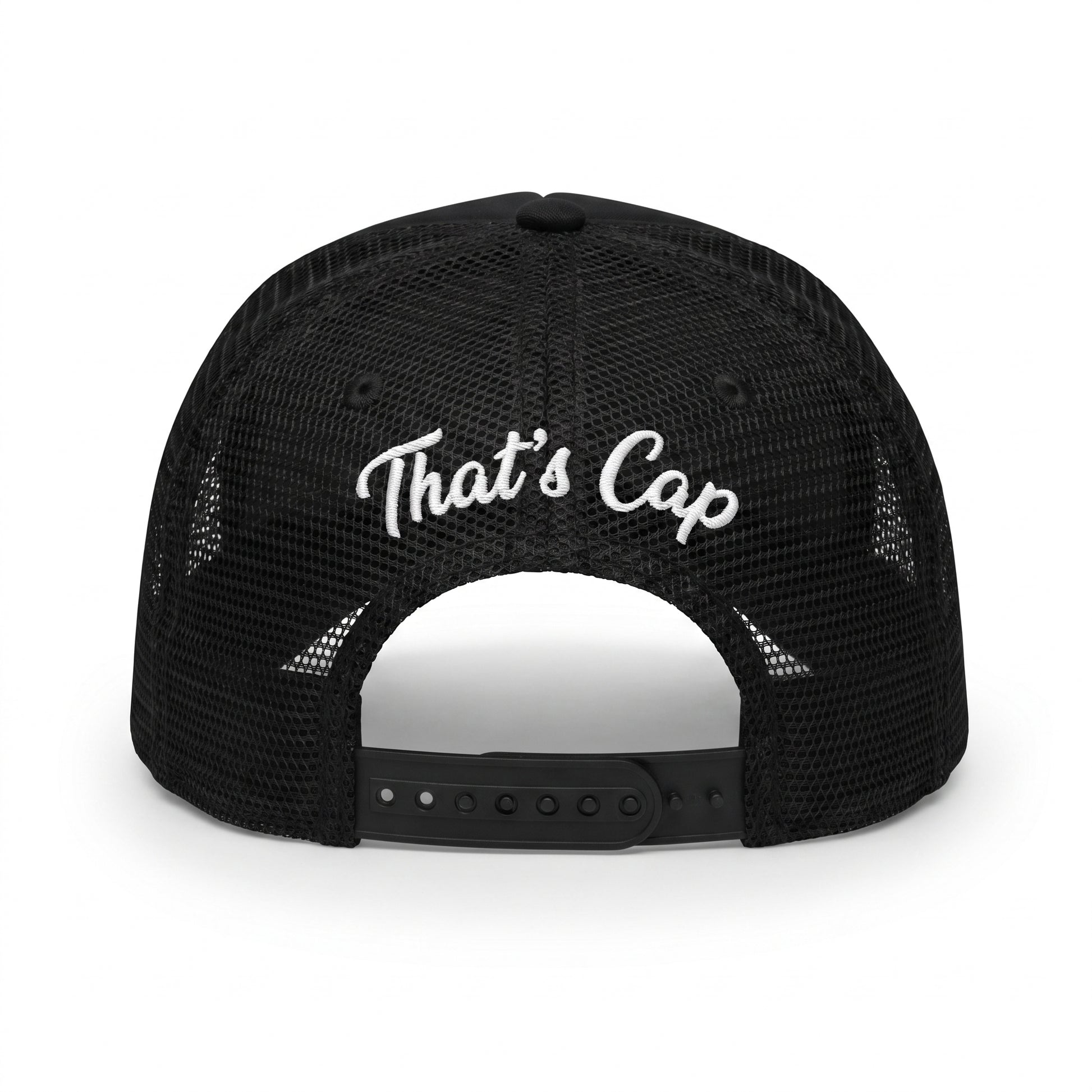 GOONER trucker cap, back with That's Cap script