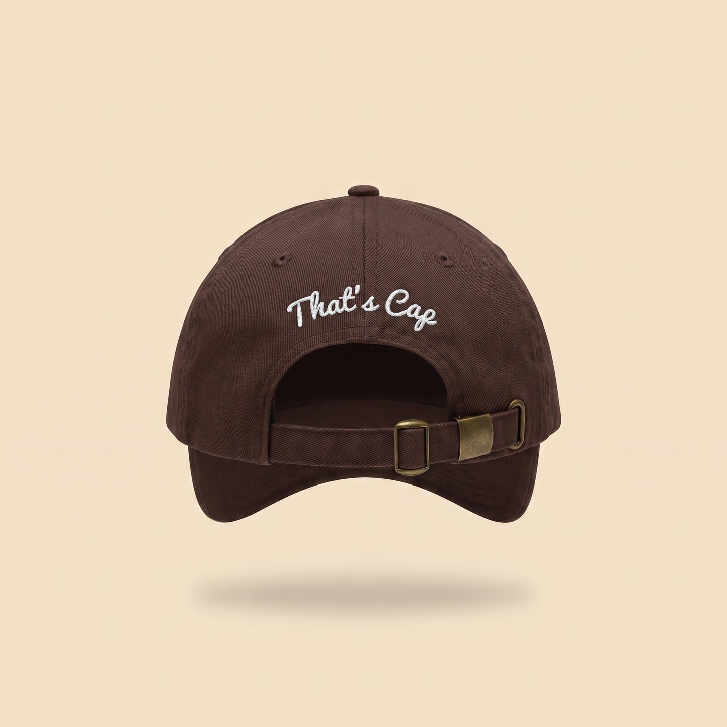 banana dad cap, back with That's Cap script