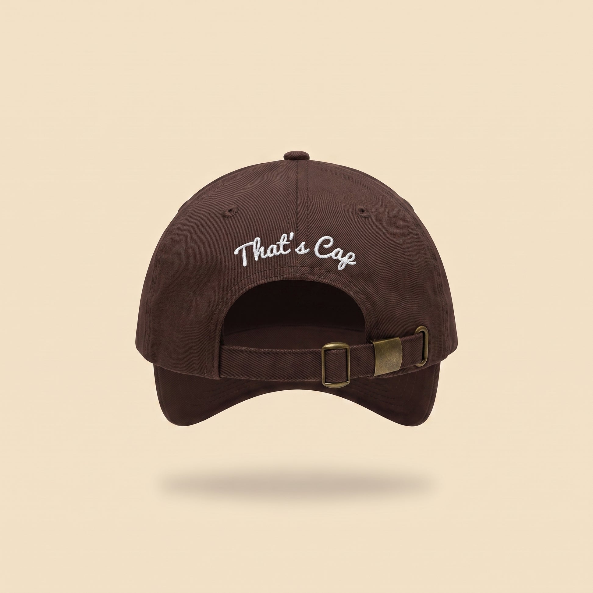 banana dad cap, back with That's Cap script