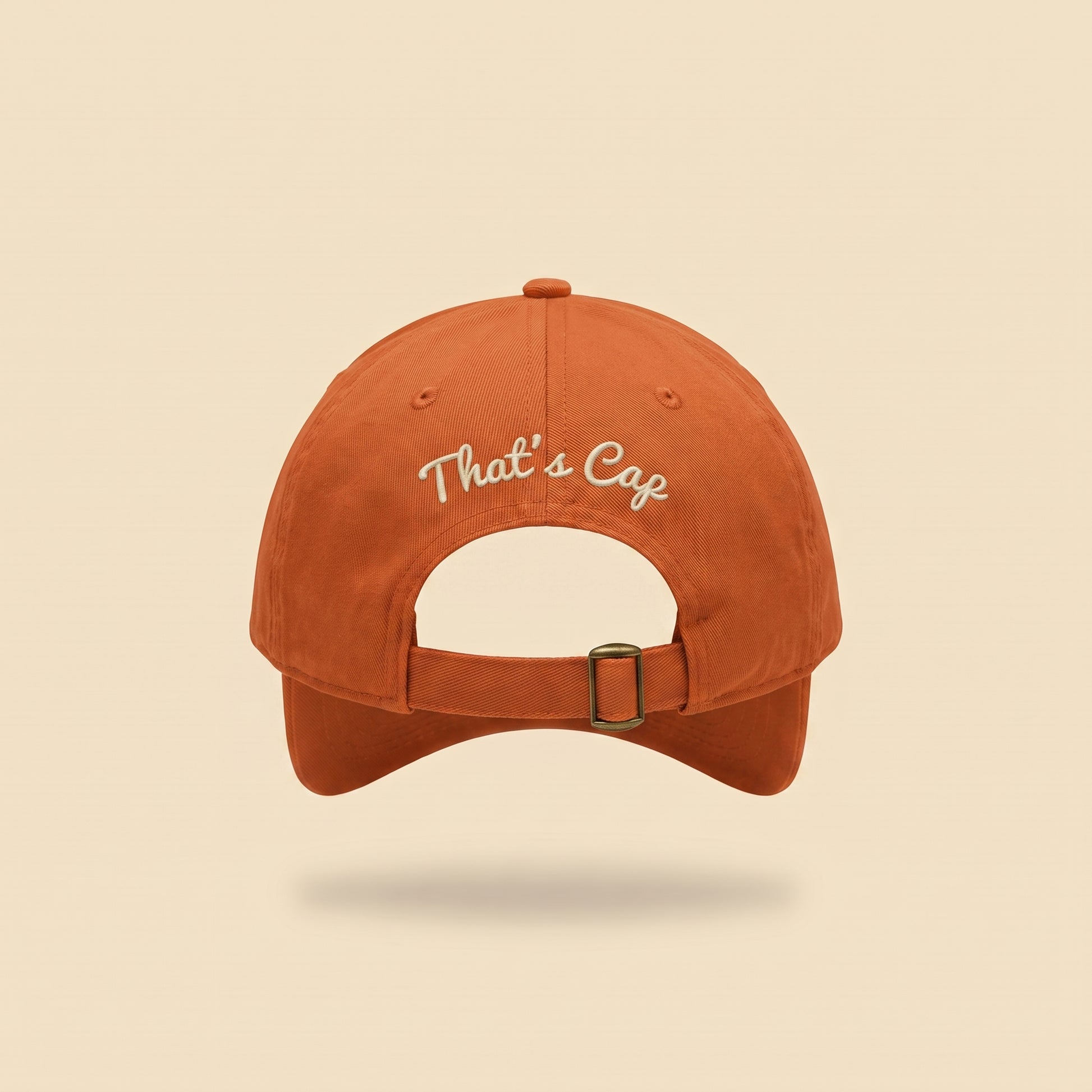 monkey dad cap, back with That's Cap script