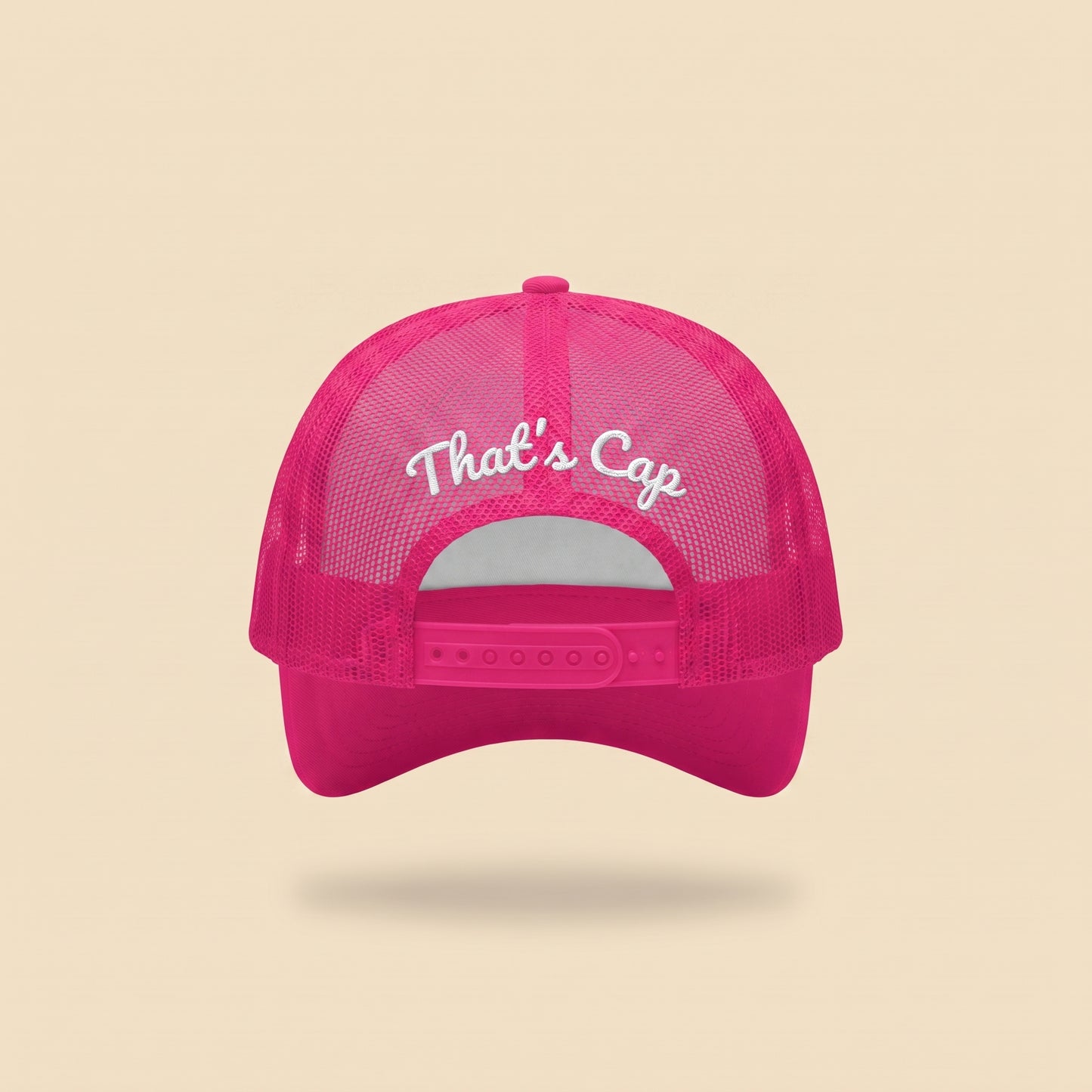 I NEED A CIGARETTE trucker cap, back with That's Cap script