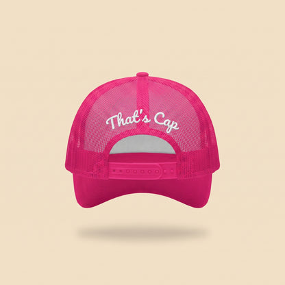 I NEED A CIGARETTE trucker cap, back with That's Cap script